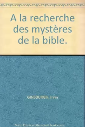 Couverture du produit · À la recherche des mystères de la Bible