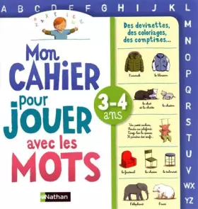 Couverture du produit · Mon cahier pour jouer avec les mots: 3-4 ans