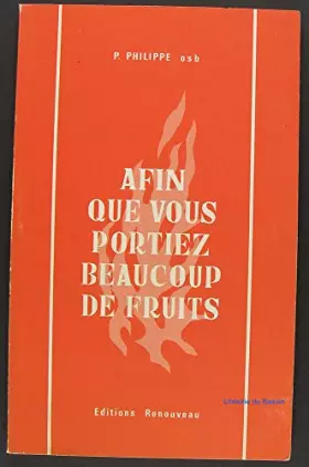 Couverture du produit · Afin que vous portiez beaucoup de fruits