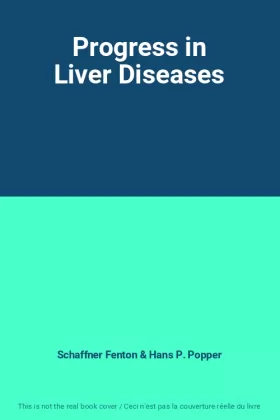 Couverture du produit · Progress in Liver Diseases