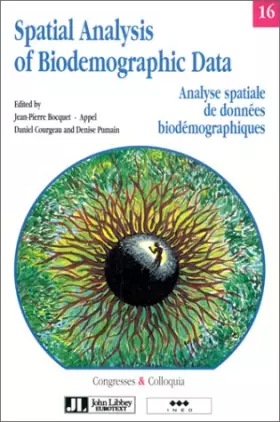 Couverture du produit · Analyse spatiale de données biodémographiques