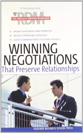 Couverture du produit · Winning Negotiations That Preserve Relationships