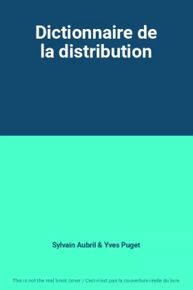 Couverture du produit · Dictionnaire de la distribution