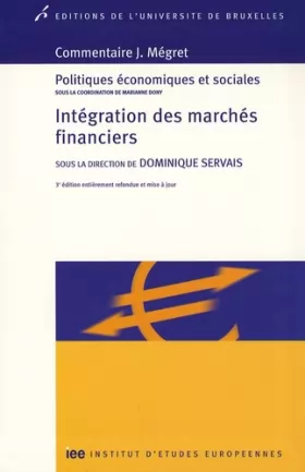 Couverture du produit · L INTEGRATION DES MARCHES FINANCIERS (0000)