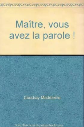 Couverture du produit · Maître, vous avez la parole ! (Collection Suspense)