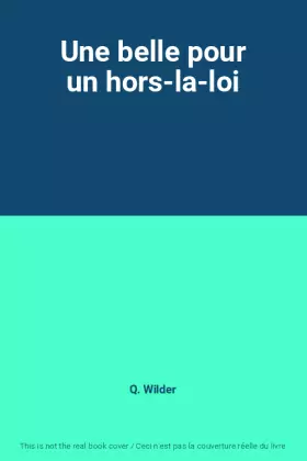 Couverture du produit · Une belle pour un hors-la-loi