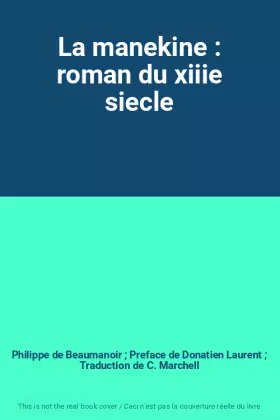 Couverture du produit · La manekine : roman du xiiie siecle