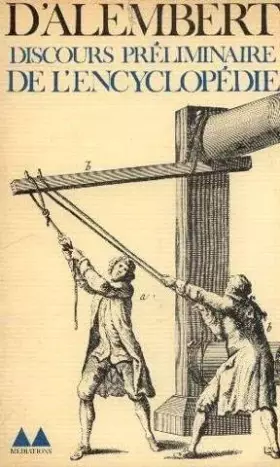 Couverture du produit · Discours preliminaire de l'encyclopedie