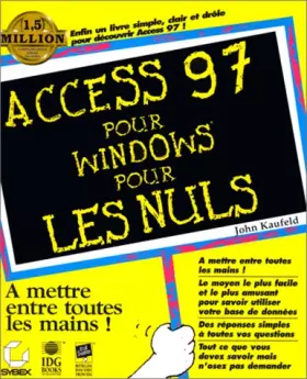 Couverture du produit · Access 97 pour Windows pour les nuls