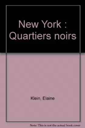 Couverture du produit · New York : quartiers noirs