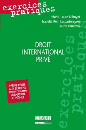 Couverture du produit · Exercices pratiques - Droit international privé
