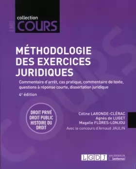 Couverture du produit · Méthodologie des exercices juridiques: 5 exercices, 3 disciplines