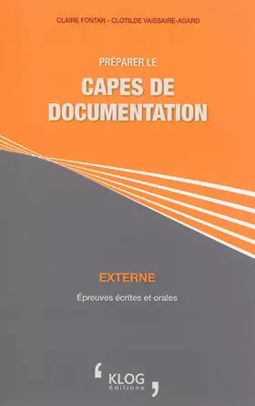 Couverture du produit · Préparer le CAPES de documentation externe