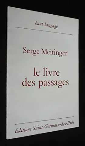 Couverture du produit · Le Livre des passages