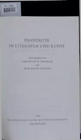 Couverture du produit · Phantastik in Literatur und Kunst