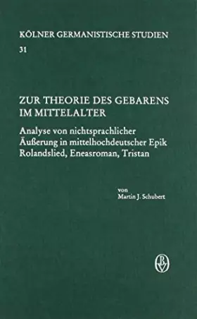 Couverture du produit · Zur Theorie des Gebarens im Mittelalter