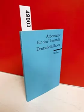 Couverture du produit · Deutsche Balladen.