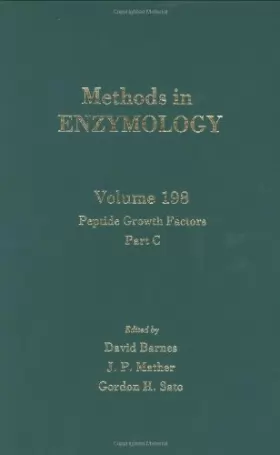 Couverture du produit · Methods in Enzymology: Peptide Growth Factors : Part C