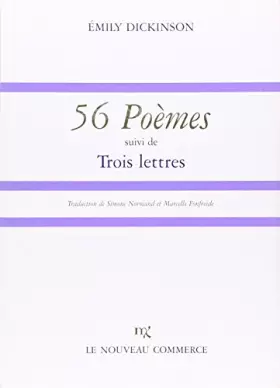 Couverture du produit · 56 poèmes: Suivi de trois lettres