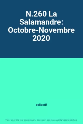 Couverture du produit · N.260 La Salamandre: Octobre-Novembre 2020