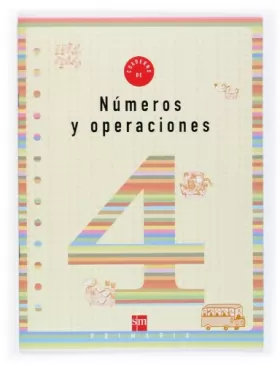 Couverture du produit · Cuaderno 4 de números y operaciones. 2 Primaria