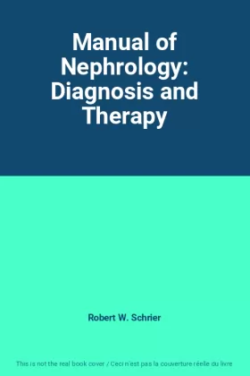 Couverture du produit · Manual of Nephrology: Diagnosis and Therapy