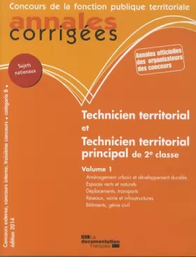 Couverture du produit · Technicien territorial et technicien territorial principal de 2e classe