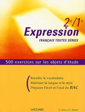 Couverture du produit · Français 2nde/1ère toutes séries Expression