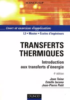 Couverture du produit · Transferts thermiques : Introduction aux transferts d'énergie