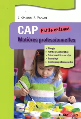 Couverture du produit · Matières professionnelles : CAP Petite enfance