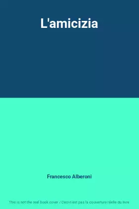 Couverture du produit · L'amicizia