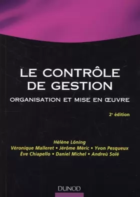 Couverture du produit · Le contrôle de gestion : Organisation et mise en oeuvre