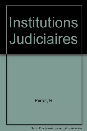 Couverture du produit · Institutions judiciaires
