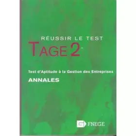 Couverture du produit · Réussir le test TAGE 2