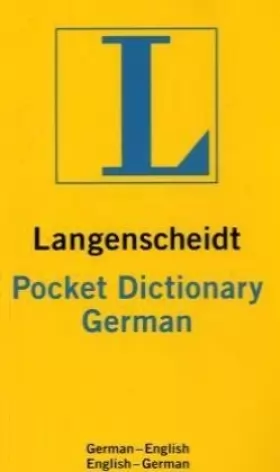 Couverture du produit · Langenscheidt Pocket Dictionary German: German-English / English-German