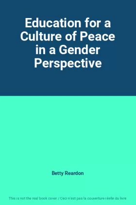 Couverture du produit · Education for a Culture of Peace in a Gender Perspective