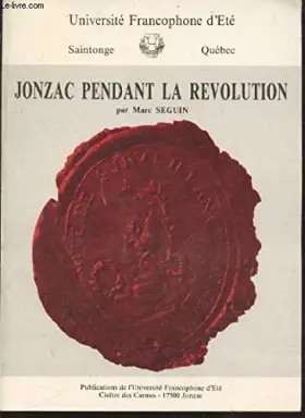 Couverture du produit · JONZAC pendant la révolution
