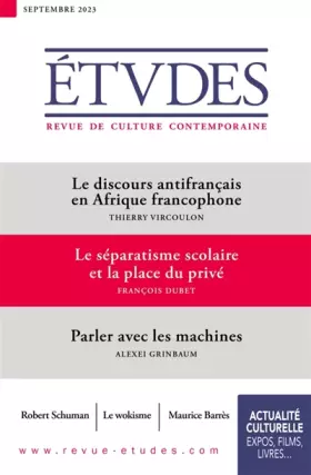 Couverture du produit · Etudes 4307 - 09-23