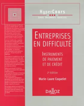 Couverture du produit · Entreprises en difficulté : Instruments de paiement et de crédit, Edition 2006