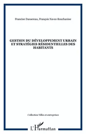 Couverture du produit · Gestion du développement urbain et stratégies résidentielles des habitants