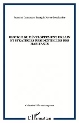Couverture du produit · Gestion du développement urbain et stratégies résidentielles des habitants