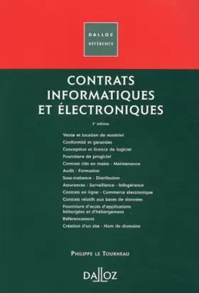 Couverture du produit · Contrats informatiques et électroniques