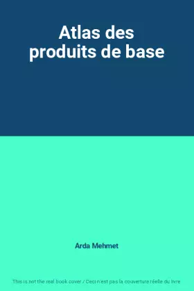 Couverture du produit · Atlas des produits de base