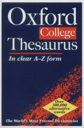 Couverture du produit · The Oxford College Thesaurus