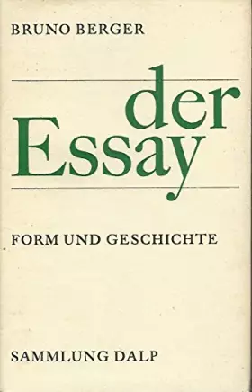 Couverture du produit · Der Essay: Form und Geschichte
