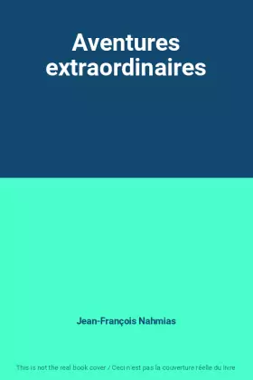 Couverture du produit · Aventures extraordinaires