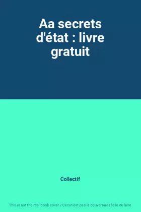 Couverture du produit · Aa secrets d'état : livre gratuit