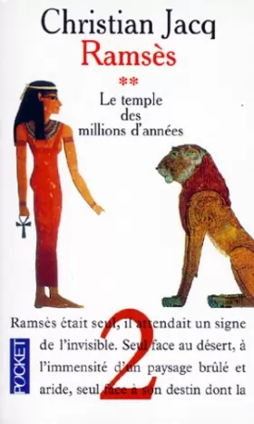 Couverture du produit · La Temple Des Millions D'Annees (Ramses 02) (French, English) Jacq, Christian ( Author ) Jan-01-1999 Paperback