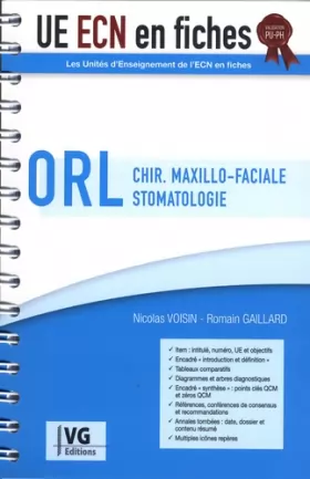 Couverture du produit · ORL: Chirurgie maxillo-faciale, stomatologie