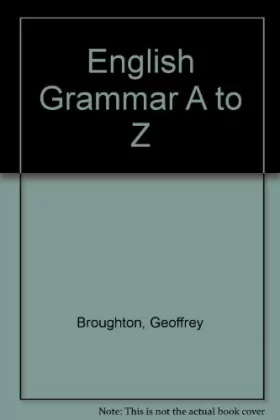 Couverture du produit · English Grammar A to Z